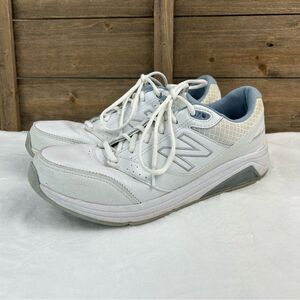 New Balance 928v3 Lace Up Walking Shoes White With Blue Women’s Size 10.5